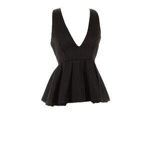 C/MEO Collective Black Peplum Top, New W/out tags